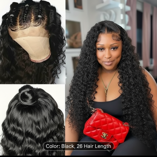13*4 lace frontal wig 26 inches human hair