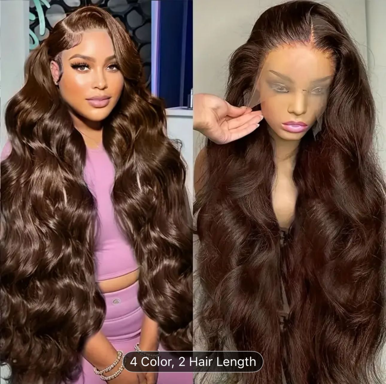 Natural wave wigs