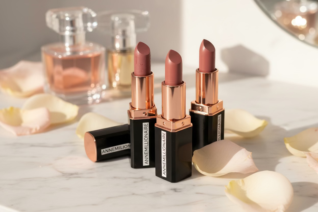 light red ,brown ,dark red lipstick