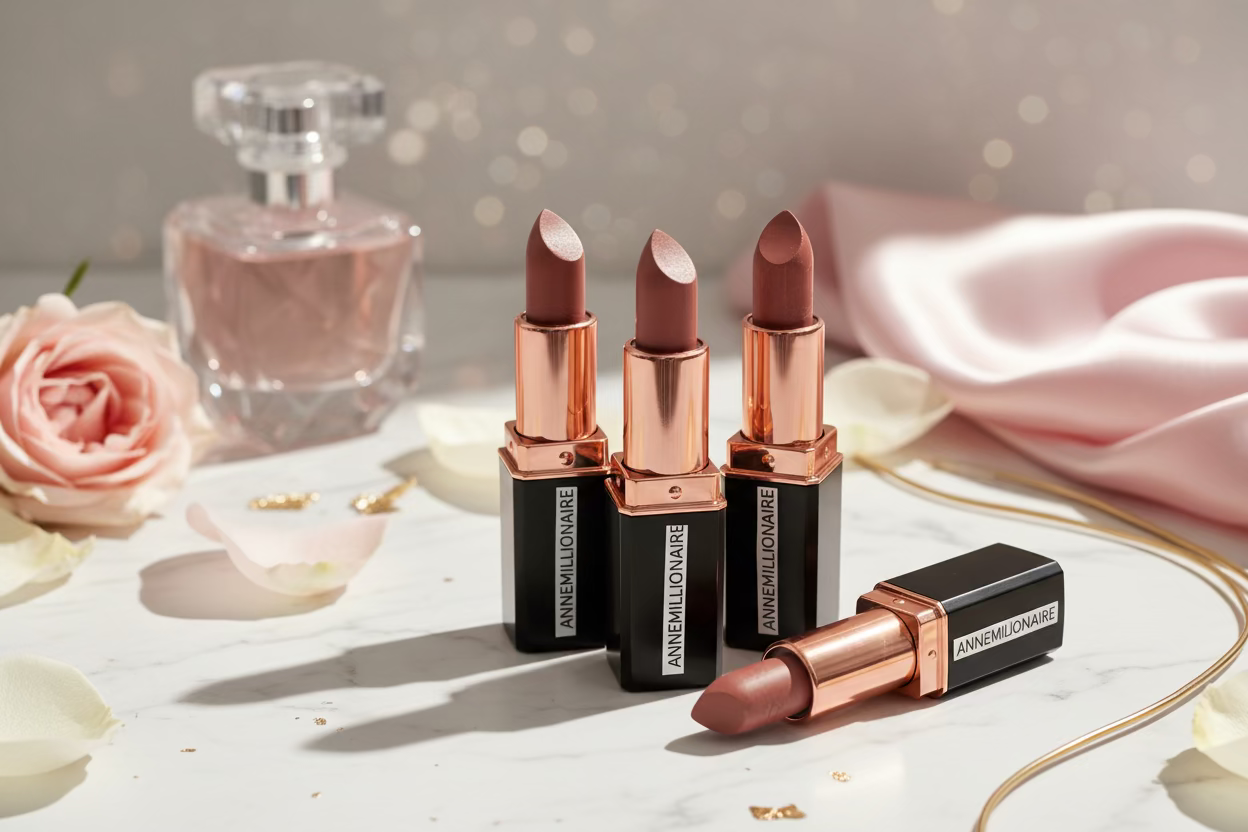 light red ,brown ,dark red lipstick